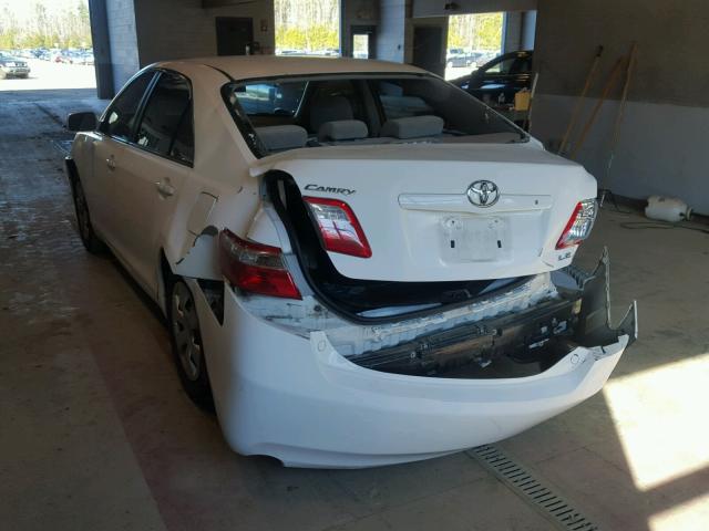 4T1BK46K98U575541 - 2008 TOYOTA CAMRY LE WHITE photo 3