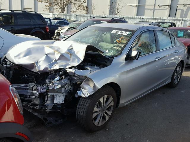 1HGCR2F38FA147736 - 2015 HONDA ACCORD LX SILVER photo 2