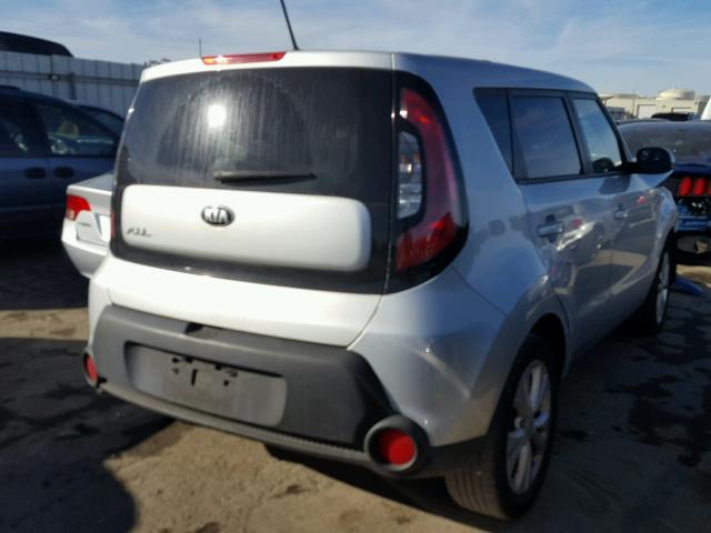 KNDJP3A51F7775029 - 2015 KIA SOUL + SILVER photo 4