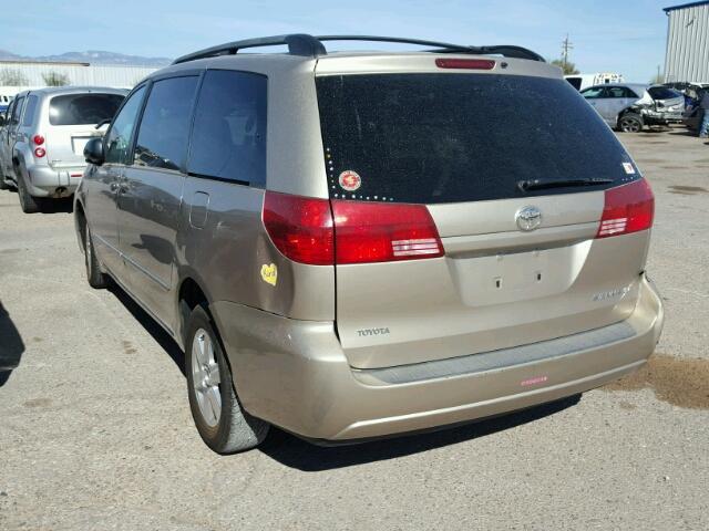 5TDZA23CX5S309811 - 2005 TOYOTA SIENNA CE GOLD photo 3