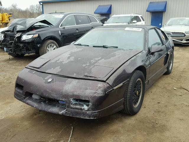 1G2PG1190JP203254 - 1988 PONTIAC FIERO GT PURPLE photo 2