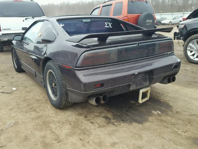 1G2PG1190JP203254 - 1988 PONTIAC FIERO GT PURPLE photo 3