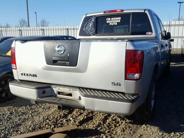 1N6AA07D28N307451 - 2008 NISSAN TITAN XE SILVER photo 4