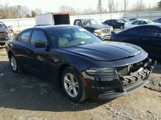 2C3CDXBG1GH109338 - 2016 DODGE CHARGER SE BLACK photo 1