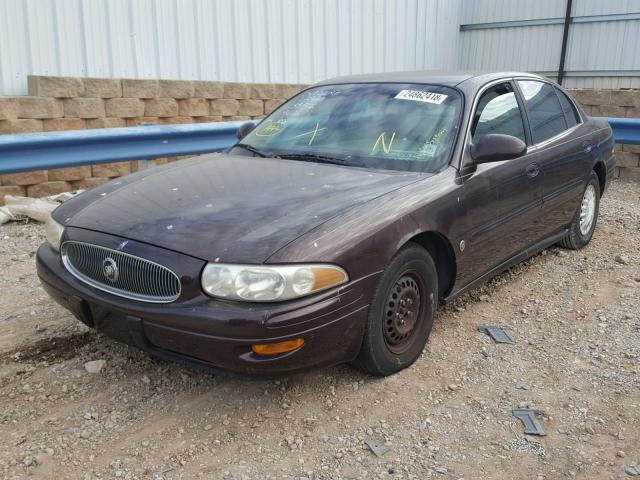 1G4HP54K814209676 - 2001 BUICK LESABRE CU BURGUNDY photo 2