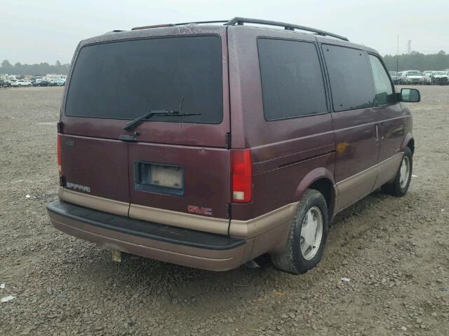 1GKDM19W9WB539656 - 1998 GMC SAFARI XT MAROON photo 4