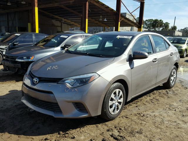 2T1BPRHE2FC231845 - 2015 TOYOTA COROLLA EC 棕色 照片 2