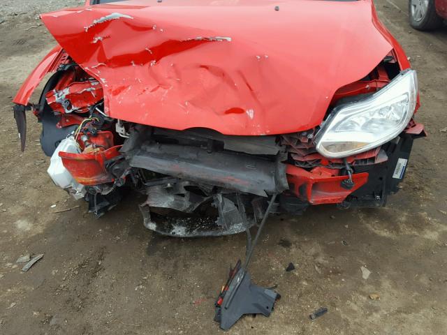 1FADP3F21DL252969 - 2013 FORD FOCUS SE RED photo 7