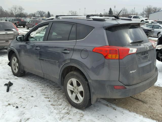 2T3RFREV9DW115843 - 2013 TOYOTA RAV4 XLE CHARCOAL photo 3