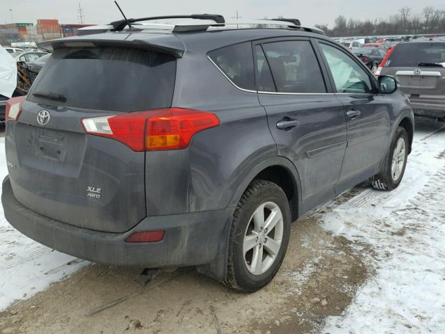 2T3RFREV9DW115843 - 2013 TOYOTA RAV4 XLE CHARCOAL photo 4