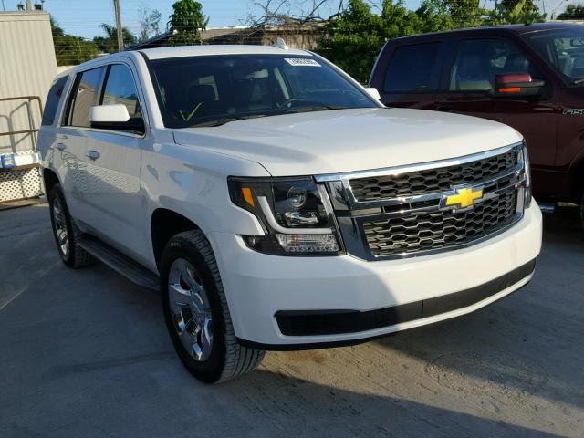 1GNLC2ECXFR545492 - 2015 CHEVROLET TAHOE POLI WHITE photo 1