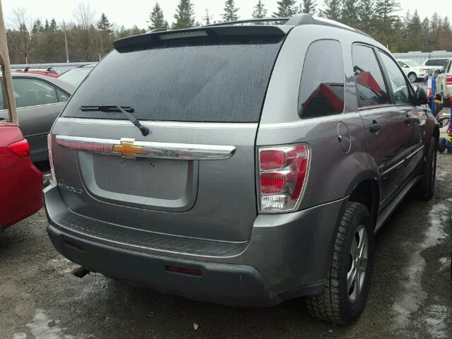 2CNDL13F566115946 - 2006 CHEVROLET EQUINOX LS GRAY photo 4