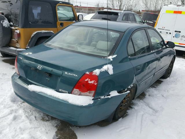 KMHDN46DX6U247446 - 2006 HYUNDAI ELANTRA GL GREEN photo 4