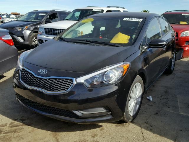 KNAFX4A66G5439519 - 2016 KIA FORTE LX BLACK photo 2