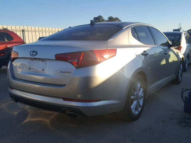 KNAGN4A73B5098365 - 2011 KIA OPTIMA EX SILVER photo 4