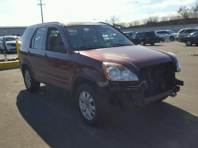 JHLRD78886C006864 - 2006 HONDA CR-V EX RED photo 1