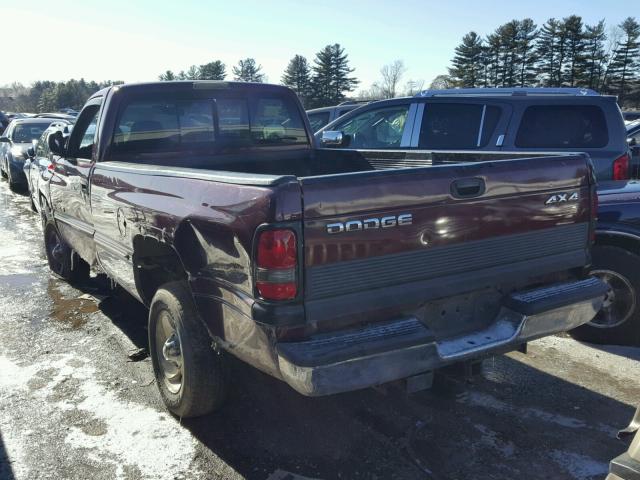 1B7HF16Y9YS605834 - 2000 DODGE RAM 1500 RED photo 3