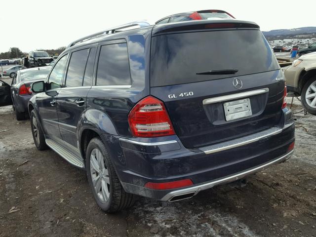 4JGBF7BE4AA548695 - 2010 MERCEDES-BENZ GL 450 4MA BLUE photo 3