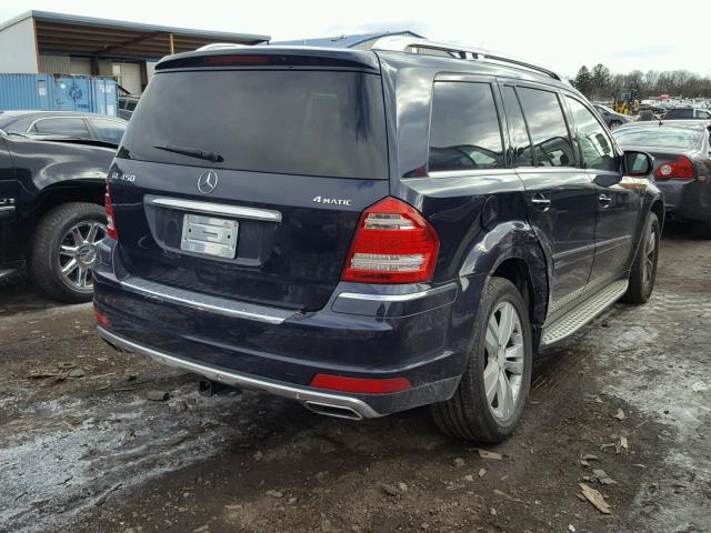 4JGBF7BE4AA548695 - 2010 MERCEDES-BENZ GL 450 4MA BLUE photo 4