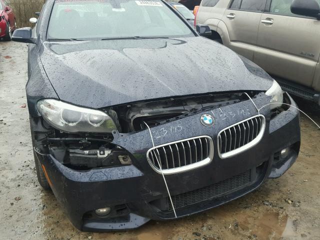 WBA5B1C51ED483850 - 2014 BMW 535 I BLUE photo 9