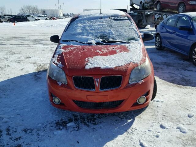 3G2TV65E09L123162 - 2009 PONTIAC G3 WAVE ORANGE photo 9