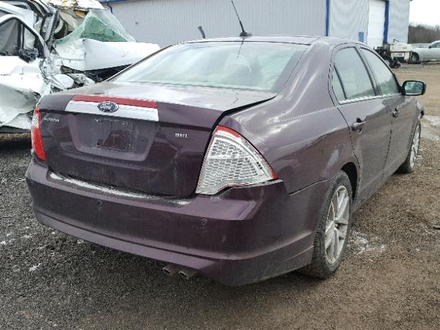 3FAHP0JA5BR133416 - 2011 FORD FUSION SEL PURPLE photo 4