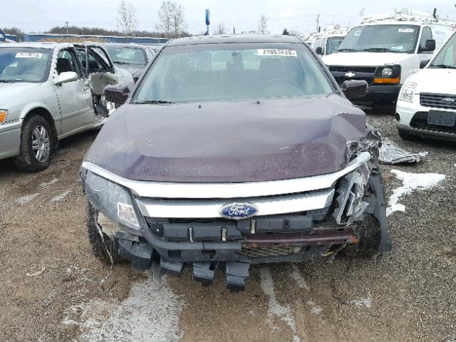 3FAHP0JA5BR133416 - 2011 FORD FUSION SEL PURPLE photo 9