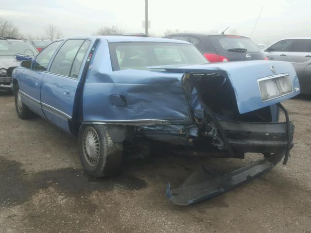 1G6KD52B7SU237270 - 1995 CADILLAC DEVILLE BLUE photo 3