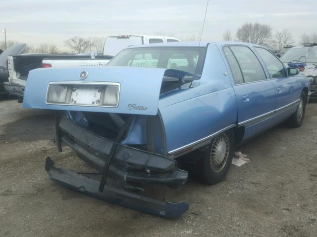 1G6KD52B7SU237270 - 1995 CADILLAC DEVILLE BLUE photo 4