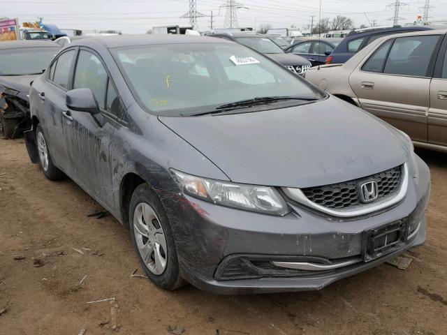 19XFB2F57DE099447 - 2013 HONDA CIVIC LX GRAY photo 1