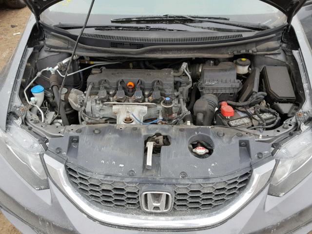 19XFB2F57DE099447 - 2013 HONDA CIVIC LX GRAY photo 7