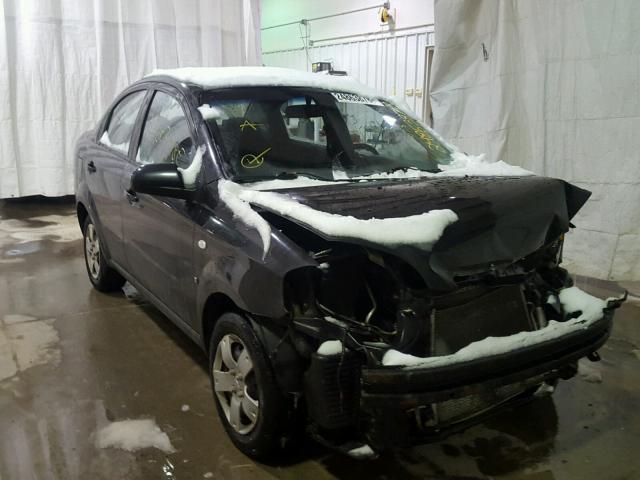 KL1TD56638B027601 - 2008 CHEVROLET AVEO BASE BLACK photo 1