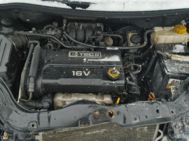 KL1TD56638B027601 - 2008 CHEVROLET AVEO BASE BLACK photo 7