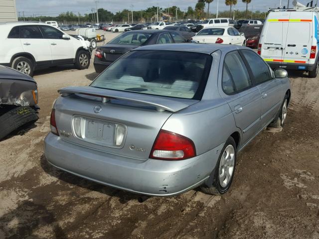 3N1CB51D23L790286 - 2003 NISSAN SENTRA XE SILVER photo 4