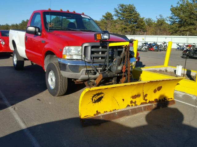 1FTSF31LX2EC73437 - 2002 FORD F350 SRW S RED photo 1