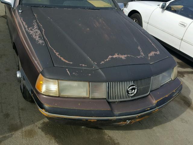 1MEBM60F2JH624596 - 1988 MERCURY COUGAR LS BROWN photo 9