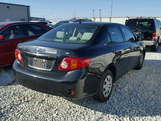 1NXBU40E99Z133728 - 2009 TOYOTA COROLLA BA BLACK photo 4