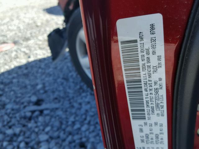 1C6RR6FT2ES154696 - 2014 RAM 1500 ST BURGUNDY photo 10