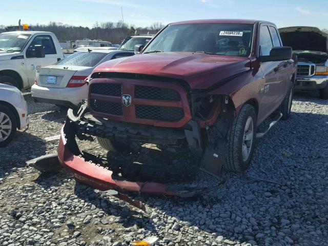 1C6RR6FT2ES154696 - 2014 RAM 1500 ST BURGUNDY photo 2