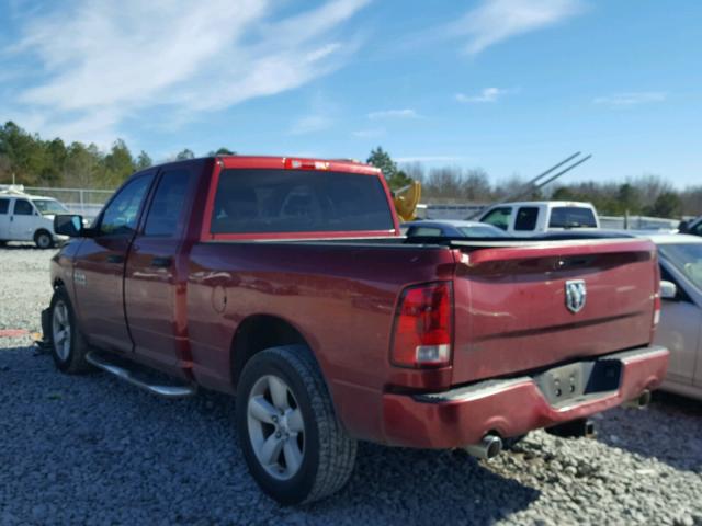 1C6RR6FT2ES154696 - 2014 RAM 1500 ST BURGUNDY photo 3