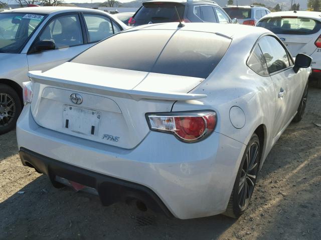 JF1ZNAA16E8709178 - 2014 TOYOTA SCION FR-S თეთრი ფოტო 4