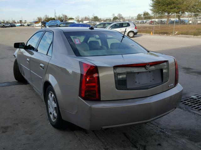 1G6DM577340133768 - 2004 CADILLAC CTS TAN photo 3