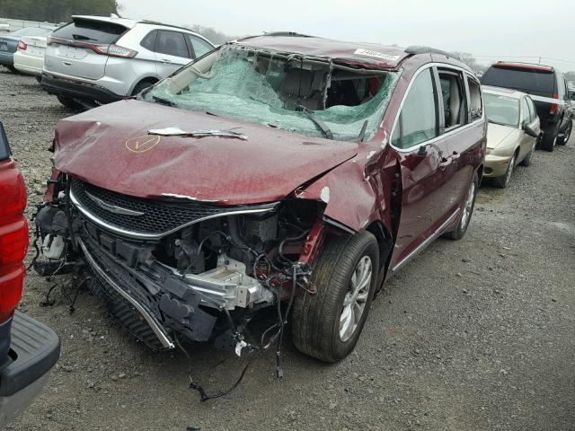 2C4RC1BG1HR688056 - 2017 CHRYSLER PACIFICA T MAROON photo 2