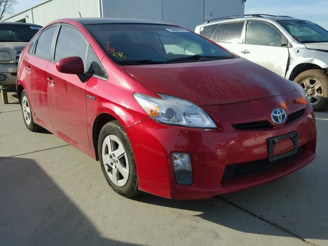 JTDKN3DU5A0096055 - 2010 TOYOTA PRIUS RED photo 1