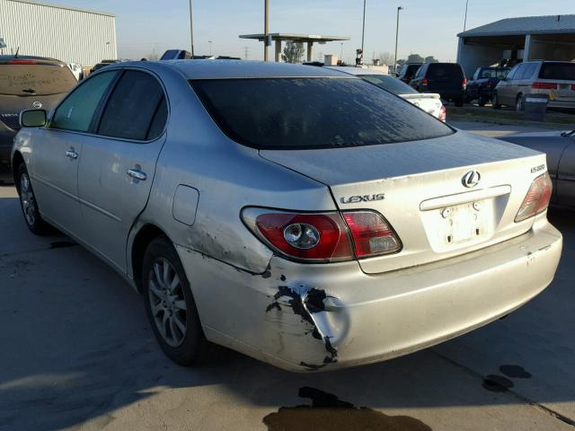 JTHBF30G536018192 - 2003 LEXUS ES 300 SILVER photo 3