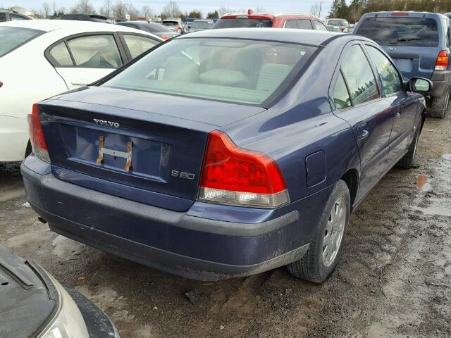 YV1RS61R612078719 - 2001 VOLVO S60 BLUE photo 4