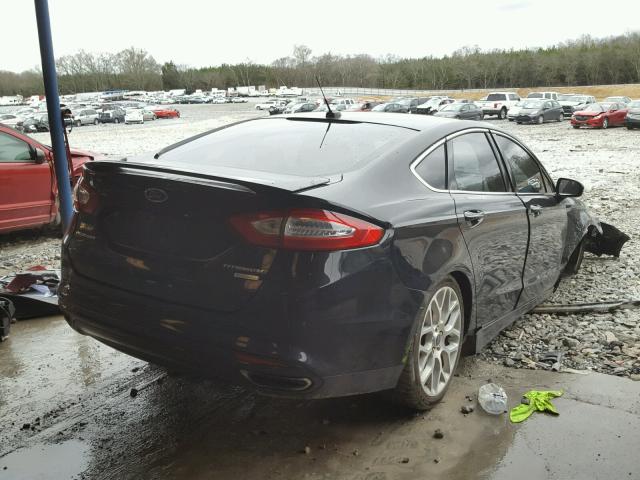 3FA6P0K94ER101329 - 2014 FORD FUSION TIT BLACK photo 4