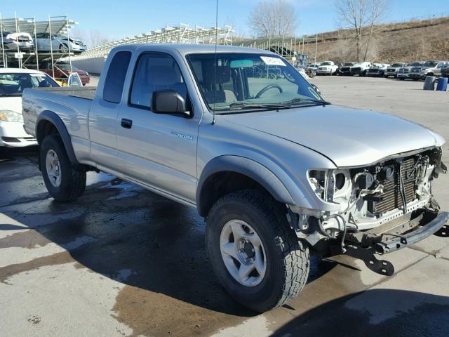 5TEWN72N02Z058139 - 2002 TOYOTA TACOMA XTR SILVER photo 1