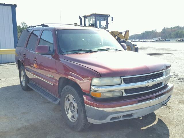 1GNEC13Z42R309330 - 2002 CHEVROLET TAHOE C150 BURGUNDY photo 1