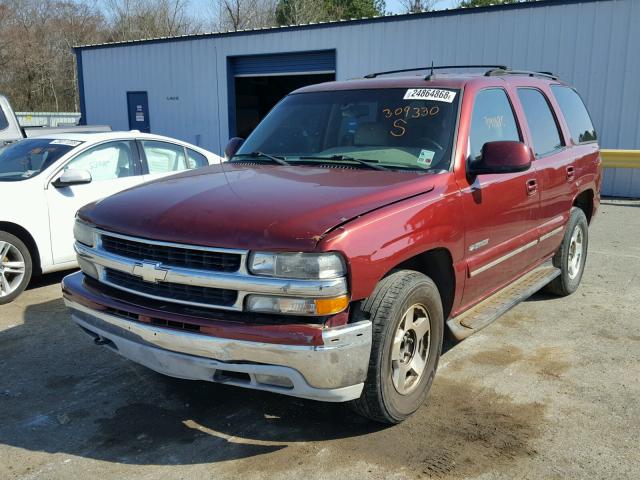 1GNEC13Z42R309330 - 2002 CHEVROLET TAHOE C150 BURGUNDY photo 2